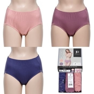 제임스딘 심플 디자인 부드럽고 여성 베이직 맥시 삼각팬티 3매입0056gf