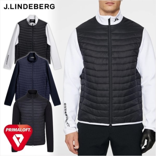 제이린드버그  FW24 남성 홀든 퀼트 경량 골프 자켓 아스팔트 GMOW10856