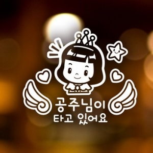 제제데코  천사날개 공주님이 타고있어요 반사 아기가타고있어요