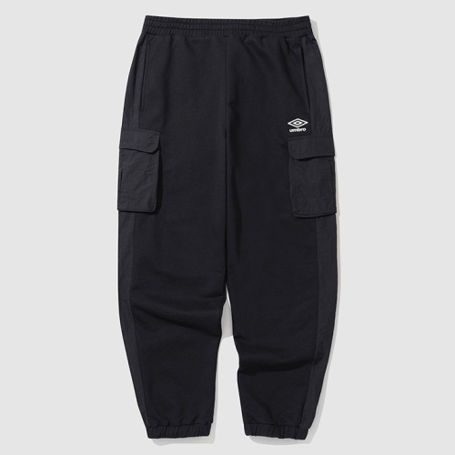 엄브로  우븐 BIT 니트 조거 UP121CFP33-BLK0