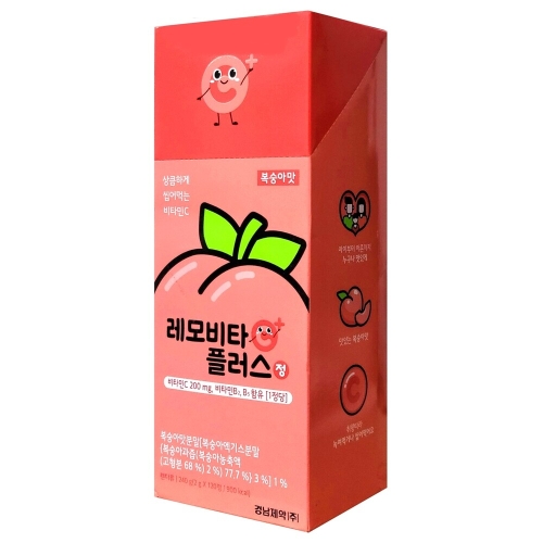경남제약 레모비타플러스정 복숭아맛 120정