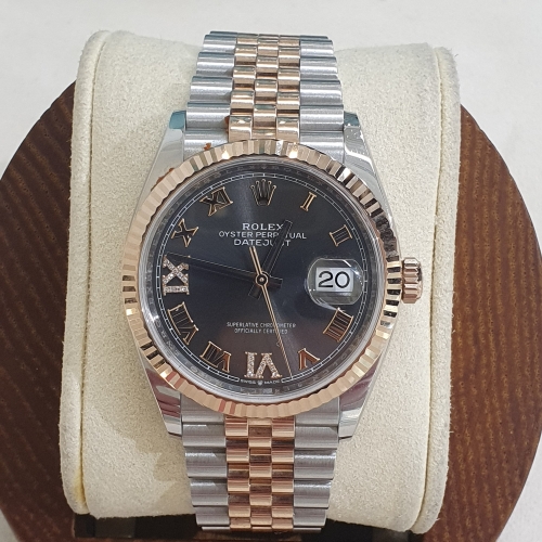 롤렉스 데이저스트 126231 69 로만 다이아 로만 핑크 콤비 36mm