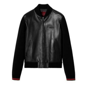 구찌 레더 봄버 자켓 WITH 니트 PARTS 793181XNA29 1060 B0171489054