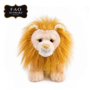 FAO 슈와츠 골드 아빠사자 무릎 인형