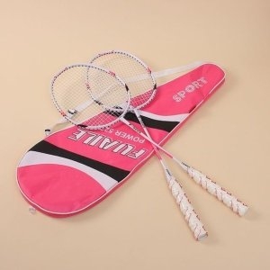 네온  배드민턴 라켓 2p세트 핑크 배드민턴채 중급자 WFD6E8F