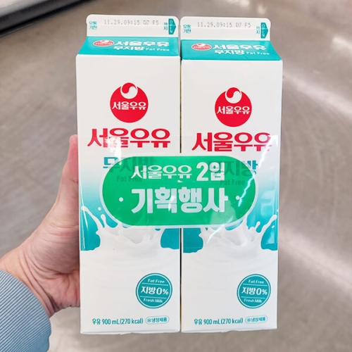 서울우유 무지방 우유 900ml