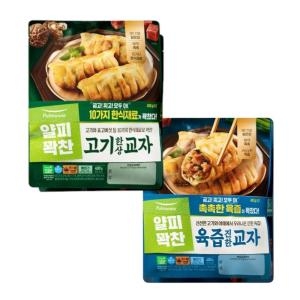 풀무원  얄피꽉찬 육즙진한 교자 400g x 2개 + 고기한상 교자 400g x 2개