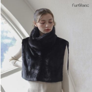 퍼블랑 북유럽 코펜하겐 밍크 하이넥 숄 조끼_FB3WVF105 581203_FB3WVF105