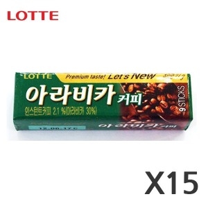 롯데제과 아라비카 커피껌 26g [15개] - 에누리 가격비교