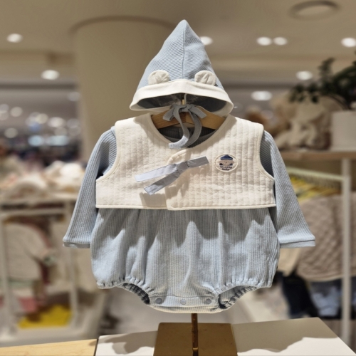 블루독베이비 10 BL 도기한복세트바디슈트 4517004011