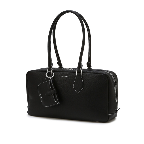 질스튜어트 뉴욕 뮤어백 블랙 소가죽 오플 스퀘어 숄더백 JABA5E701BK