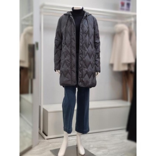 베스띠벨리 덕다운 후드 하프 패딩 점퍼 BJ-HJX8606-0 라이트그레이 55