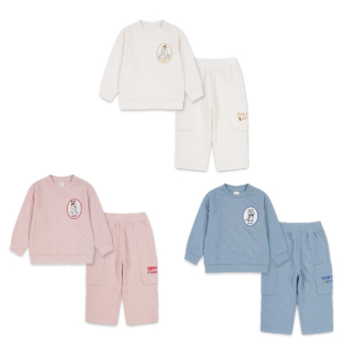 탑텐키즈 공용 유아 멸종위기동물 퀼팅 셋업 MKE4IP3302