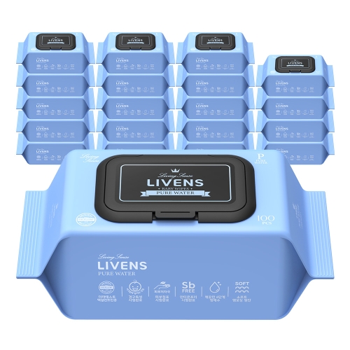 리벤스 퓨어 워터99 물티슈 캡형 100매