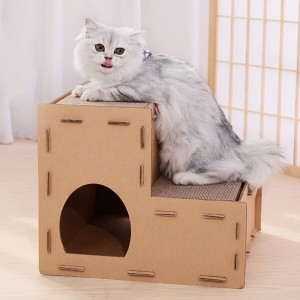 딩동펫 미니멀 스크래쳐 캣타워 2단