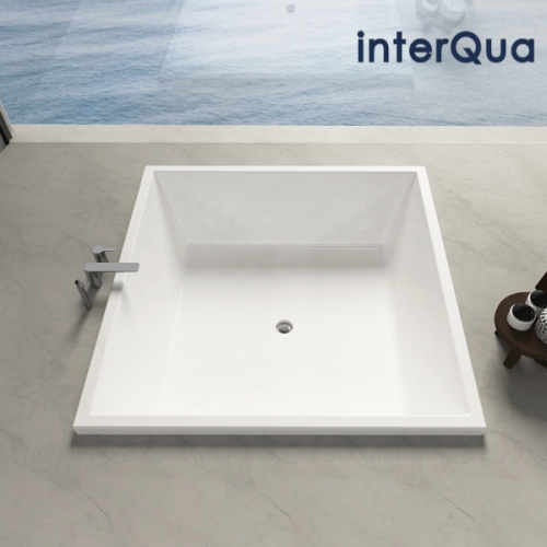 인터쿠아  그로세토 정사각형 아크릴 매립 욕조 1500