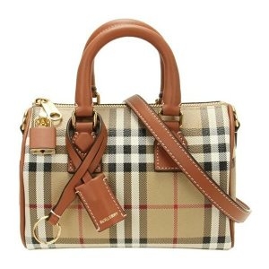 버버리 미니 체크 볼링백_8092130