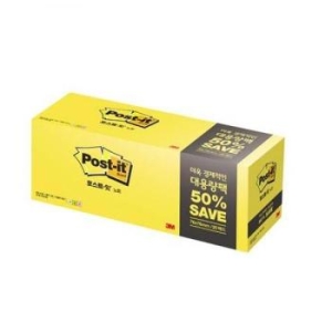 3M  포스트잇 노트 654 20A 대용량팩 76X76mm S7530146