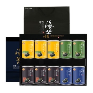 (주)해달음  광천명품김 캔10종선물세트