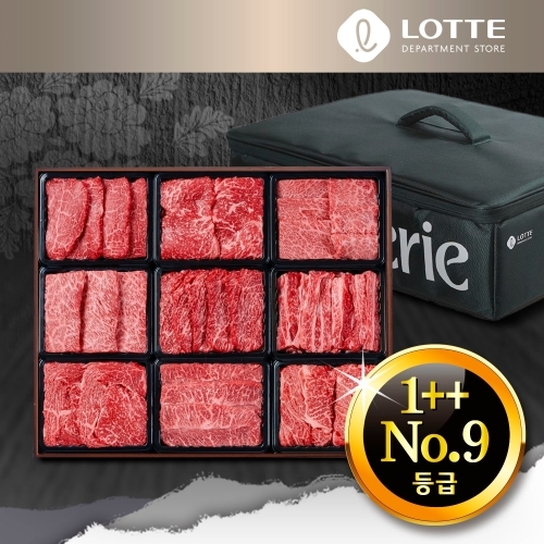 청풍명월한우  1++9등급 투뿔넘버9 오마카세 2호세트 1.8kg