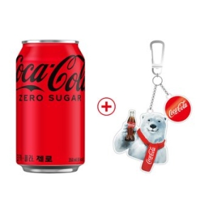  코카콜라음료 코카콜라 제로 350ml x 24개 + 베어 키링