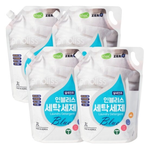 인블리스 블루 세탁세제 리필 3L