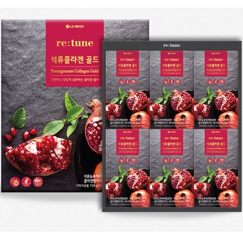 LG생활건강 리튠 석류 콜라겐 젤리 골드 15ml 48포