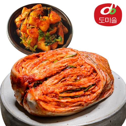 도미솔식품 박미희 포기김치 10kg + 총각김치 2kg
