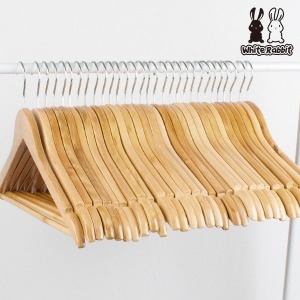 로이코  화이트래빗 원목 옷걸이