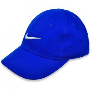 나이키 키즈 조절식 솔리드 스우시 코튼 야구 모자 Game Royal 7A2319-U89 /화이트 2-4T Game Royal