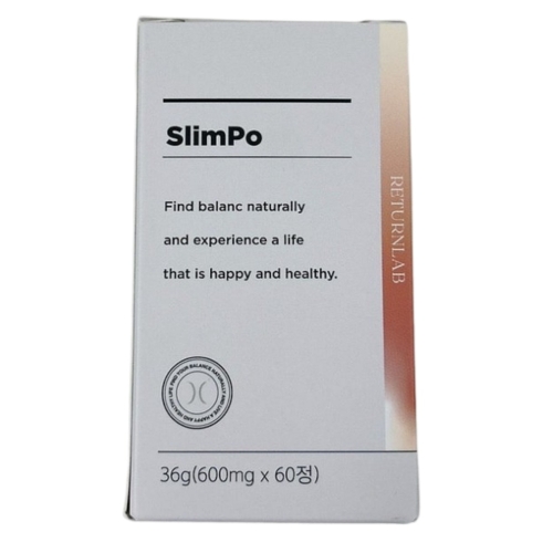 리턴랩 슬림포 600mg 60정