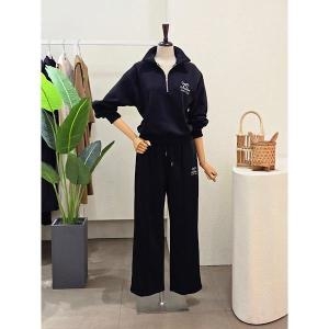 포커스 반집업 카라넥 와이드 팬츠 셋업 4L9ST5049