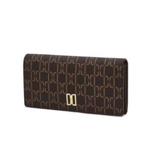 닥스 브라운 로고패턴 가죽 장지갑 DCWA5E717W2