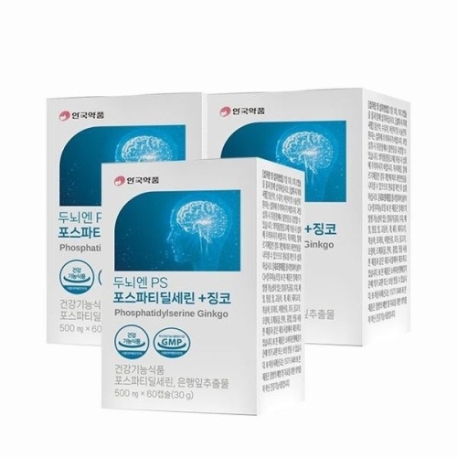 안국약품 두뇌엔PS 포스파티딜세린+징코 500mg 60캡슐
