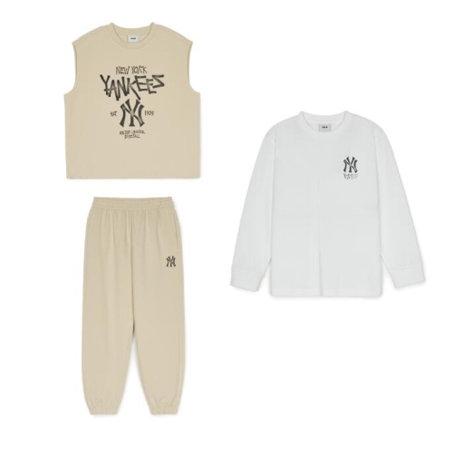 MLB키즈 바시티 3PCS 베스트 긴팔 셋업 (7AS1V0151-50SAL)