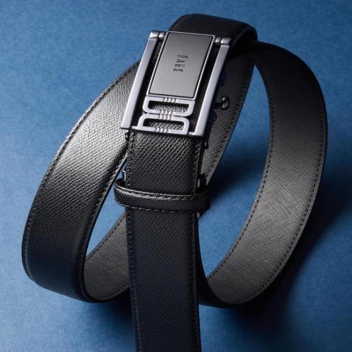 닥스 블랙 트윌 엠보 소가죽 자동벨트 DBBE5E834BK