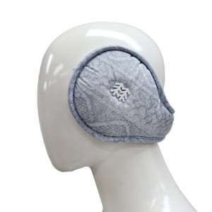 코오롱스포츠 남녀공용 니트 프린트 접이식 귀도리 QEAUX22620LBL