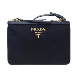 프라다 나일론 더블 지퍼 크로스백_1BH046 ZMY F0002