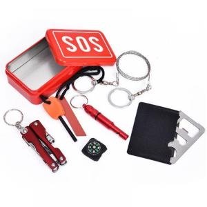 SOS 생존키트 재난용품 생존도구 6종 DD-12958전쟁생존키트 생존용품 구급키트 재난키트 서바이벌키트 생존