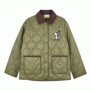 클라이드.n 여성 스누피 카라 퀄팅 점퍼 FPAJP671F