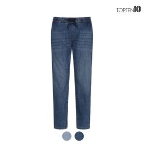 탑텐 남성 테이퍼드 밴딩 데님 팬츠_MSC5DP1904