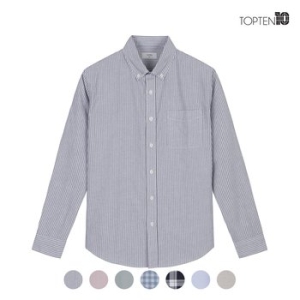 탑텐 남성 옥스퍼드 버튼다운 셔츠_MSC5WC1901