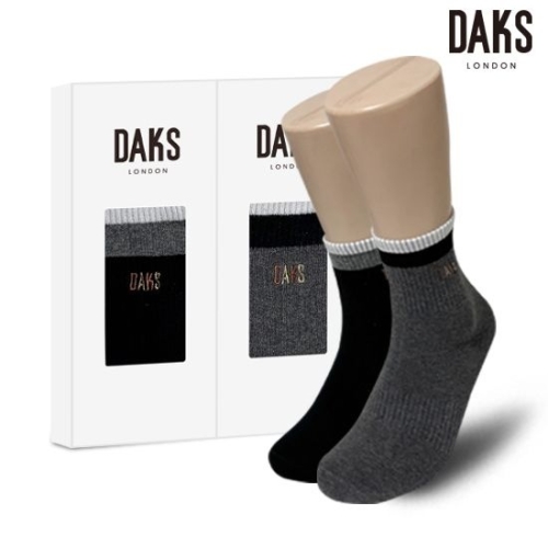 닥스 남성 컴캐중목 투톤링글 2족 세트 25320