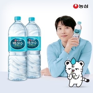 농심 백산수 2L 12개 + 백산수 무라벨 2L 12개