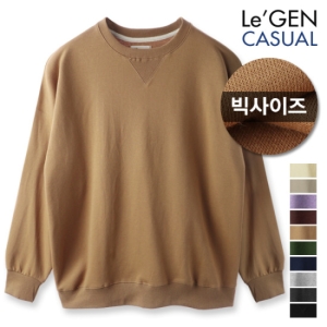  르젠 빅사이즈 삼각시보리 가오리 맨투맨 티셔츠_LNMT435MO
