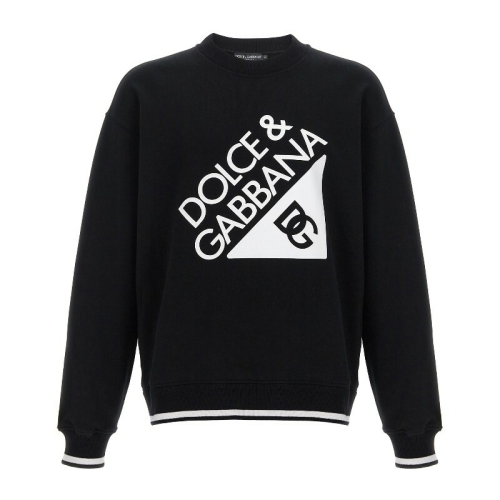 돌체앤가바나 크루넥 로고 프린트 코튼 맨투맨 G9AHSTG7O5X N00