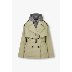 보브 V 디태처블 후드 숏 트렌치 코트_블랙 7125120104 M 블랙