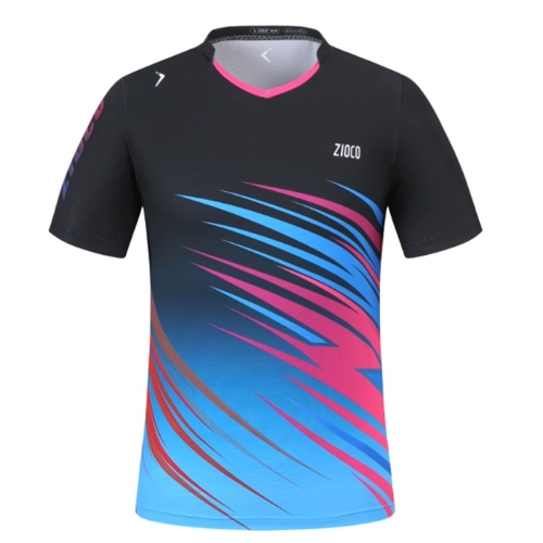 스톰  지오코 탁구유니폼 ZIOCO 반팔 티셔츠 기능성반팔 AHT1013 썬더 블랙 -남성