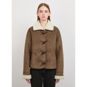 시스티나 여성 토글 버튼 스웨이드무스탕 AWUJKO41040