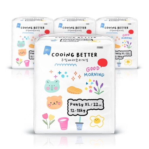 쿠잉 베러 오리지널 팬티형 기저귀 특대형-공용